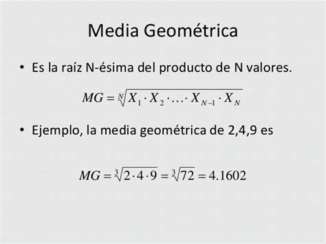 Ejemplos De Media Geometrica En Estadistica – Nuevo Ejemplo