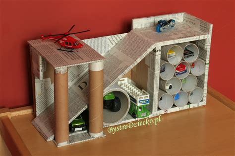 DIY Cardboard Toy Garage