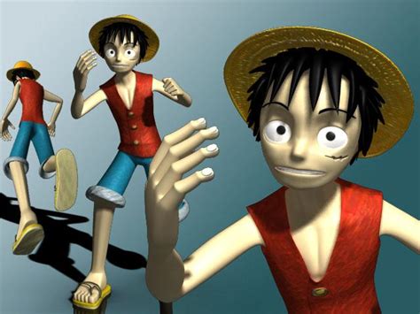 luffy 3d modeling by caolah on DeviantArt