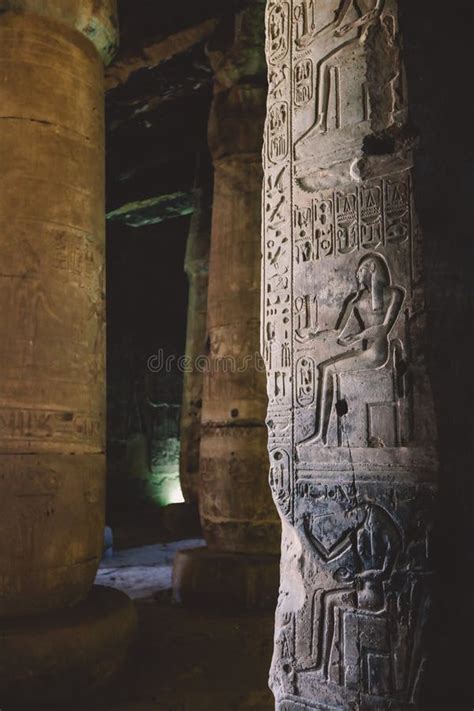 Inside View of the Temple of Seti I, Which is Also Known As the Great Temple of Abydos, in ...