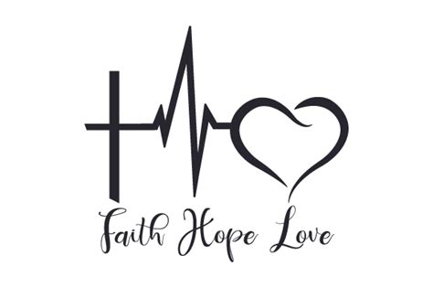 Faith Hope Love SVG Cut file by Creative Fabrica Crafts · Creative Fabrica