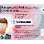 Poland ID Card Template Psd