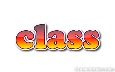 class Logo | Free Logo Design Tool from Flaming Text