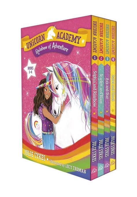 Unicorn Academy Unicorn Academy: Rainbow of Adventure Boxed Set (Books 1-4), (Paperback ...