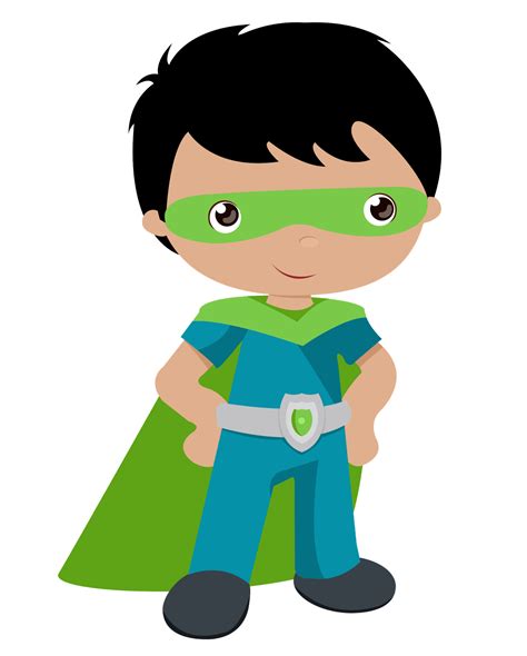 Kids dressed as Superheroes Clipart. - Oh My Fiesta! for Geeks