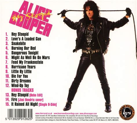 Classic Rock Covers Database: Alice Cooper - Hey Stoopid (1991)