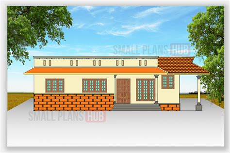 Three Kerala Style Small House Plans Under 1250 Sq.ft. with Full Plan and Specifications | SMALL ...