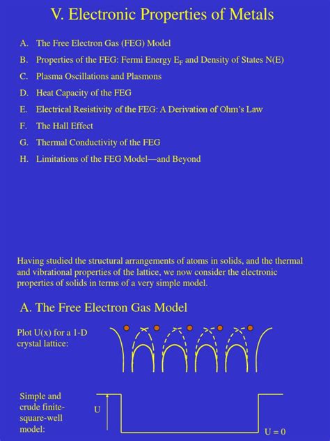 Electronic Properties Metals | PDF | Electrical Resistivity And Conductivity | Electron