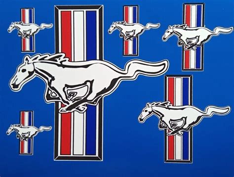 FORD MUSTANG HORSE MOTORSPORT DECAL VINYL STICKERS – Redsigns