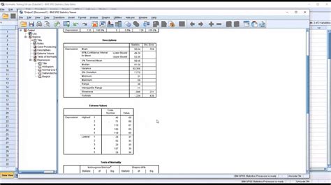 Shapiro-Wilk Test of Normality for Each Level of Independent Variable in SPSS - YouTube