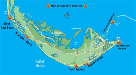 Sanibel Island Beaches Map | Beach Map