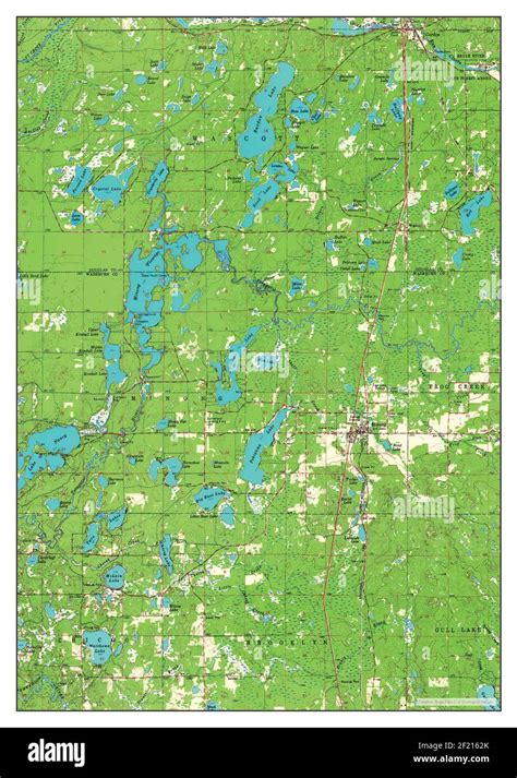 Map of minong wisconsin hi-res stock photography and images - Alamy