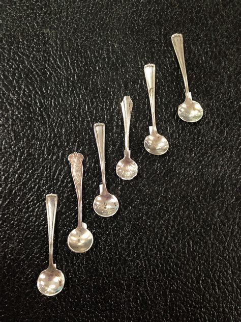 Sterling silver salt cellar spoons | Salt cellar, Silver, Sterling silver