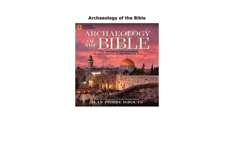 Archaeology of the Bible