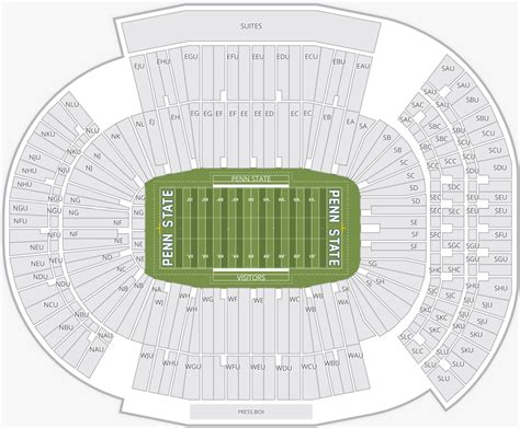 Beaver Stadium Seating Chart with Rows and Seat Numbers, Tickets Price 2023, Parking Map