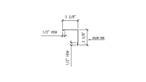 Part #WS-47-UOC Outside Corner Trim for Corrugated Metal Roofing