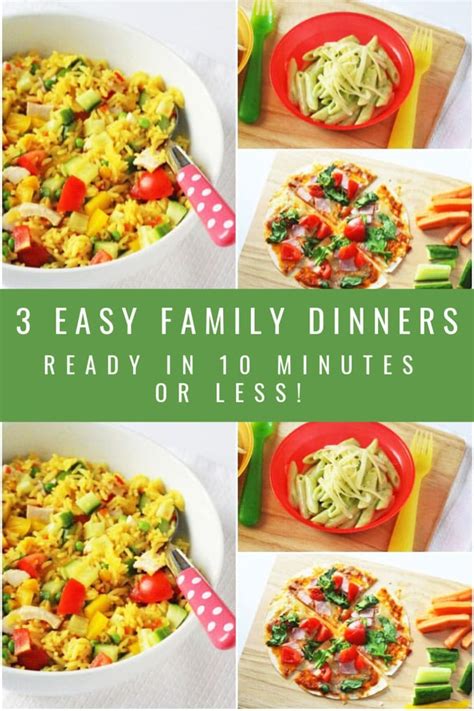 3 Easy Family Dinners in 10 Minutes or less! - My Fussy Eater | Easy Family Recipes