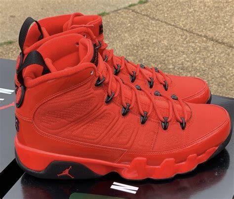 BEST LOOK YET AT THE AIR JORDAN 9 CHILE RED - DailySole