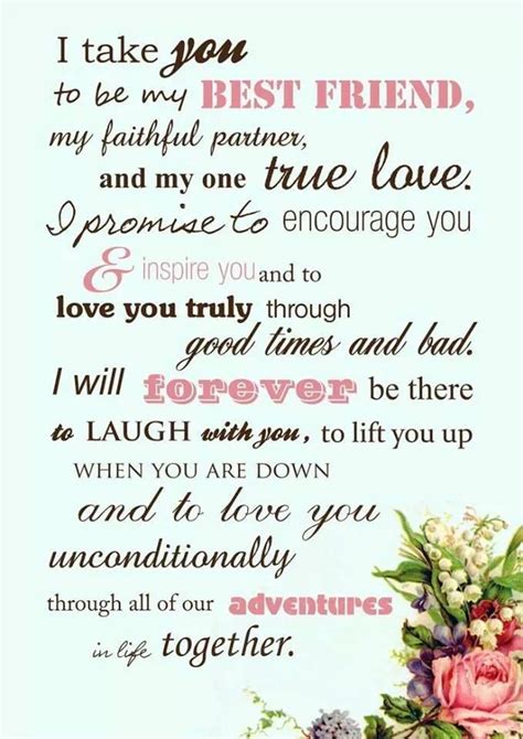 wedding vows | Traditional wedding vows, Funny wedding vows, Wedding ...