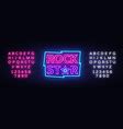 Rock music neon rock music neon sign Royalty Free Vector