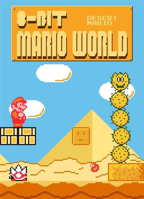 8-bit Mario World: Desert Mario ROM - Nintendo SNES Game