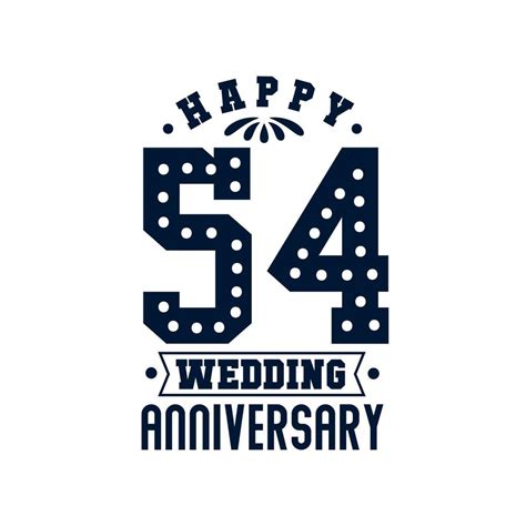 54 Anniversary celebration, Happy 54th Wedding Anniversary 9681401 ...