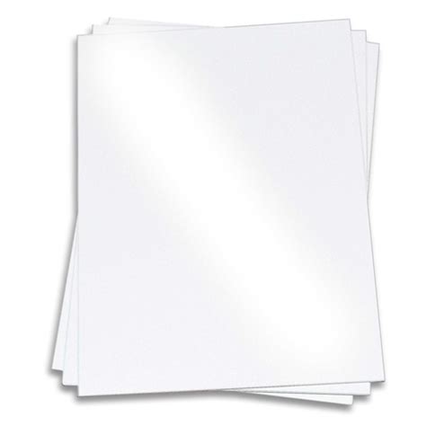 Kromekote White Paper 1/2 X 11 In 10 Pt Cover Glossy C/1S 200 Per ...