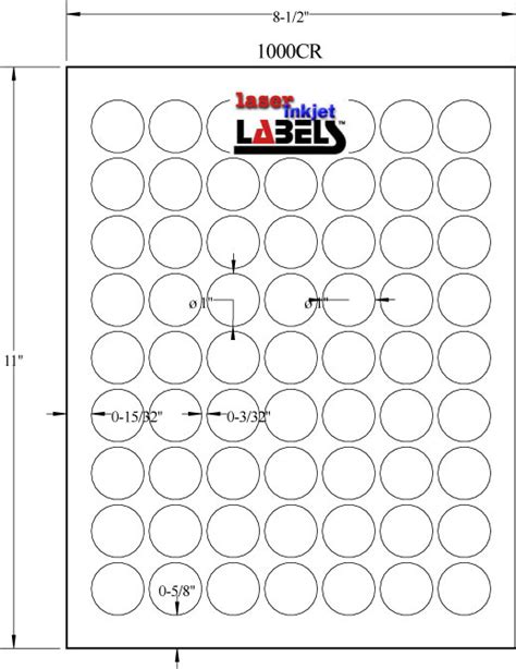 1" CIRCLE BROWN KRAFT LABELS - Laser Inkjet Labels