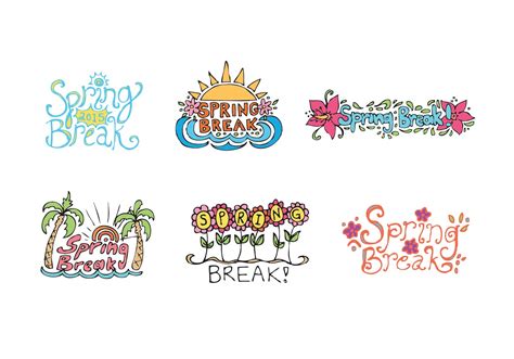 Free Spring Break Vector Series 89777 Vector Art at Vecteezy