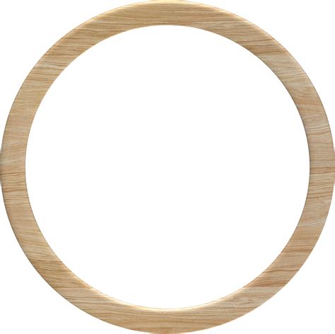 Wooden Round Frame 10983552 PNG