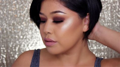 Dark Cranberry Smokey Eyeshadow Tutorial - YouTube