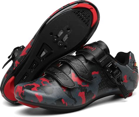 Amazon.com | Men’s Cycling Shoes Road Bike Shoes with Look Delta Cleat for Lock Pedal Spin Shoes ...