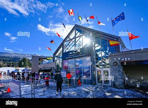 Whistler Mountain Gondola entrance, Whistler Village, British Columbia ...