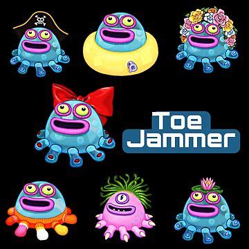 "My Singing Monsters characters Toe Jammer" Sticker for Sale by Dizzaa | Redbubble