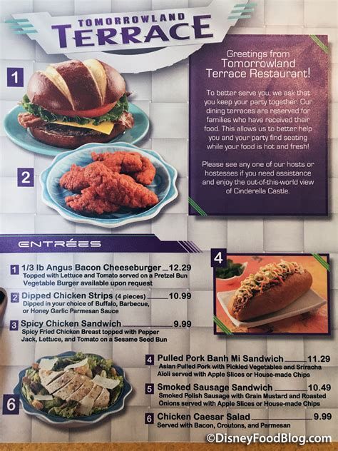 Review: New Menu at Tomorrowland Terrace in Disney World's Magic Kingdom | the disney food blog