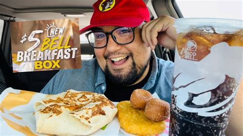 New Taco Bell $5 Bell Breakfast Box 🍳🔔 - YouTube