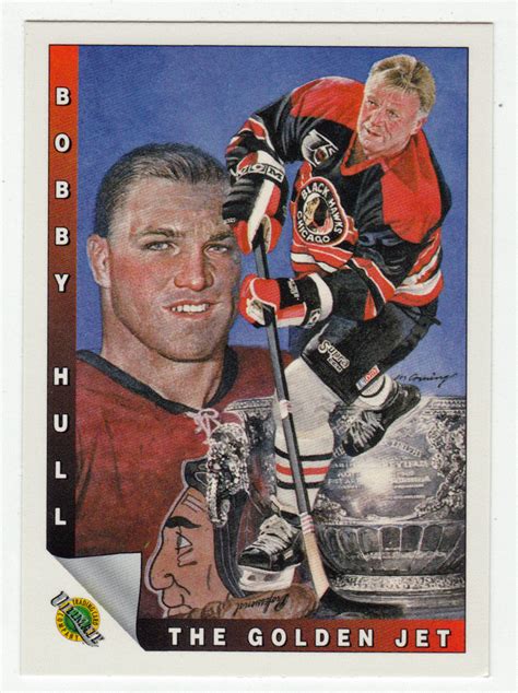 Bobby Hull # 90 - 1960-61 Stanley Cup Victory - 1991-92 Upper Deck Ultimate Original Six Hockey ...