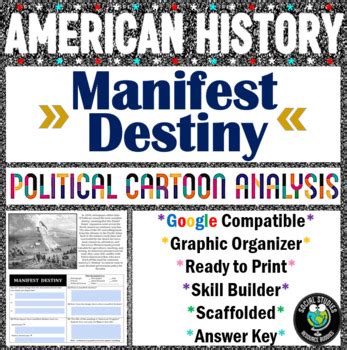 Manifest Destiny Political Cartoon Analysis - Print and Digital | TPT