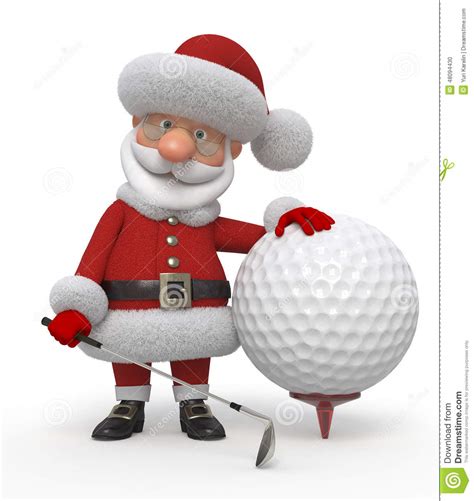 golfing santa clipart - Clipground