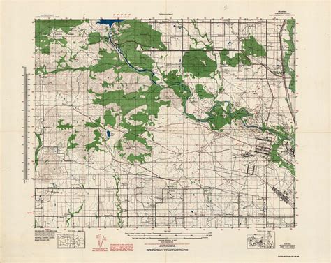 Terrain Map - Oklahoma Comanche County, Fort Sill Military Reservation, Sheet 1 of 2 - Art ...