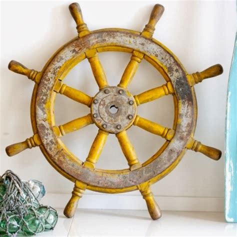 Ship Wheel Decor -A Stylish Spin on the Old Captains Wheel - Completely Coastal