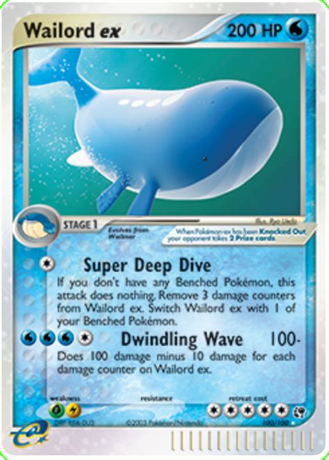 Wailord EX - EX Sandstorm #100 Pokemon Card