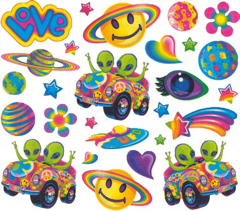 Lisa Frank 90s Stickers Clipart - Full Size Clipart (#1465298) - PinClipart