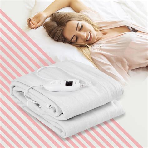 Electric Heated Mattress Pad Safe Full 8 Temperature 10h Timer ...