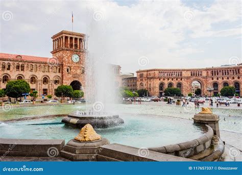 Republic Square, Yerevan, Armenia Editorial Photography - Image of ...