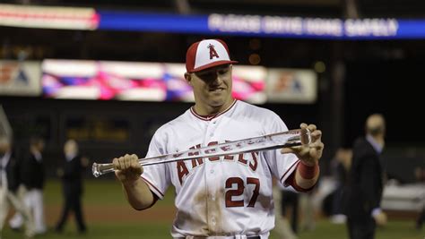 Photos of MVP Mike Trout at the 2014 All-Star Game