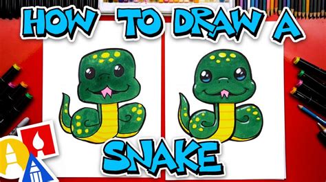 How To Draw A Snake Step By Step For Kids