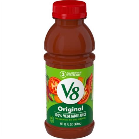 V8 Original 100% Vegetable Juice Bottle, 12 fl oz - Kroger