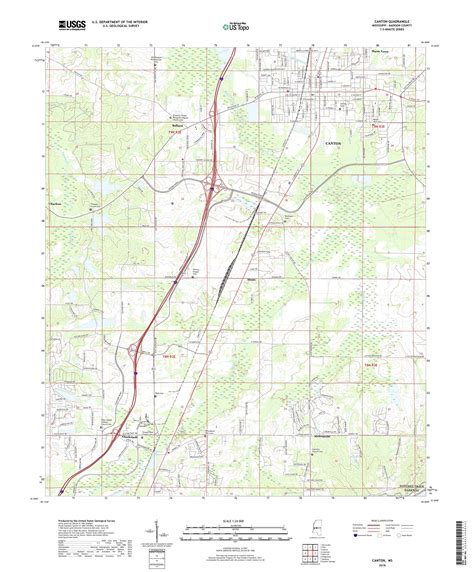 MyTopo Canton, Mississippi USGS Quad Topo Map