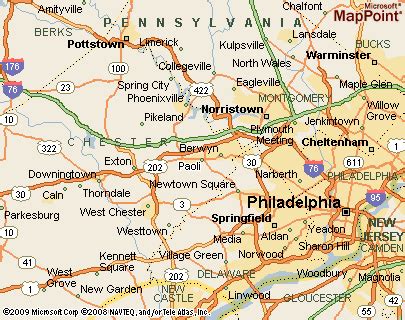 Paoli, Pennsylvania Area Map & More